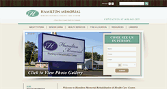 Desktop Screenshot of hamiltonmemorialseniorcare.com